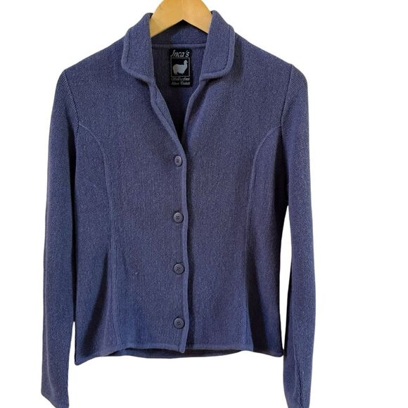 Inca’s World’s Finest Alpaca Products Alpaca Knit Jacket M - Picture 6 of 12